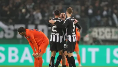 M&ouml;nchengladbach marca no &uacute;ltimo minuto da prorroga&ccedil;&atilde;o e elimina o Wolfsburg da Copa da Alemanha