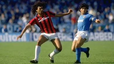 Os joga&ccedil;os dos anos de ouro, quando Milan e Napoli faziam o grande duelo da Serie A