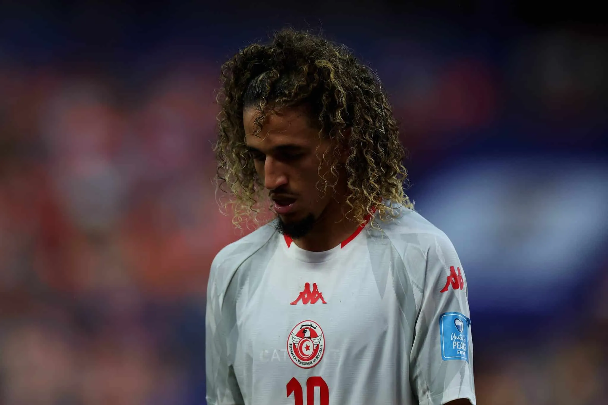 Hannibal Mejbri em jogo da Tun&iacute;sia