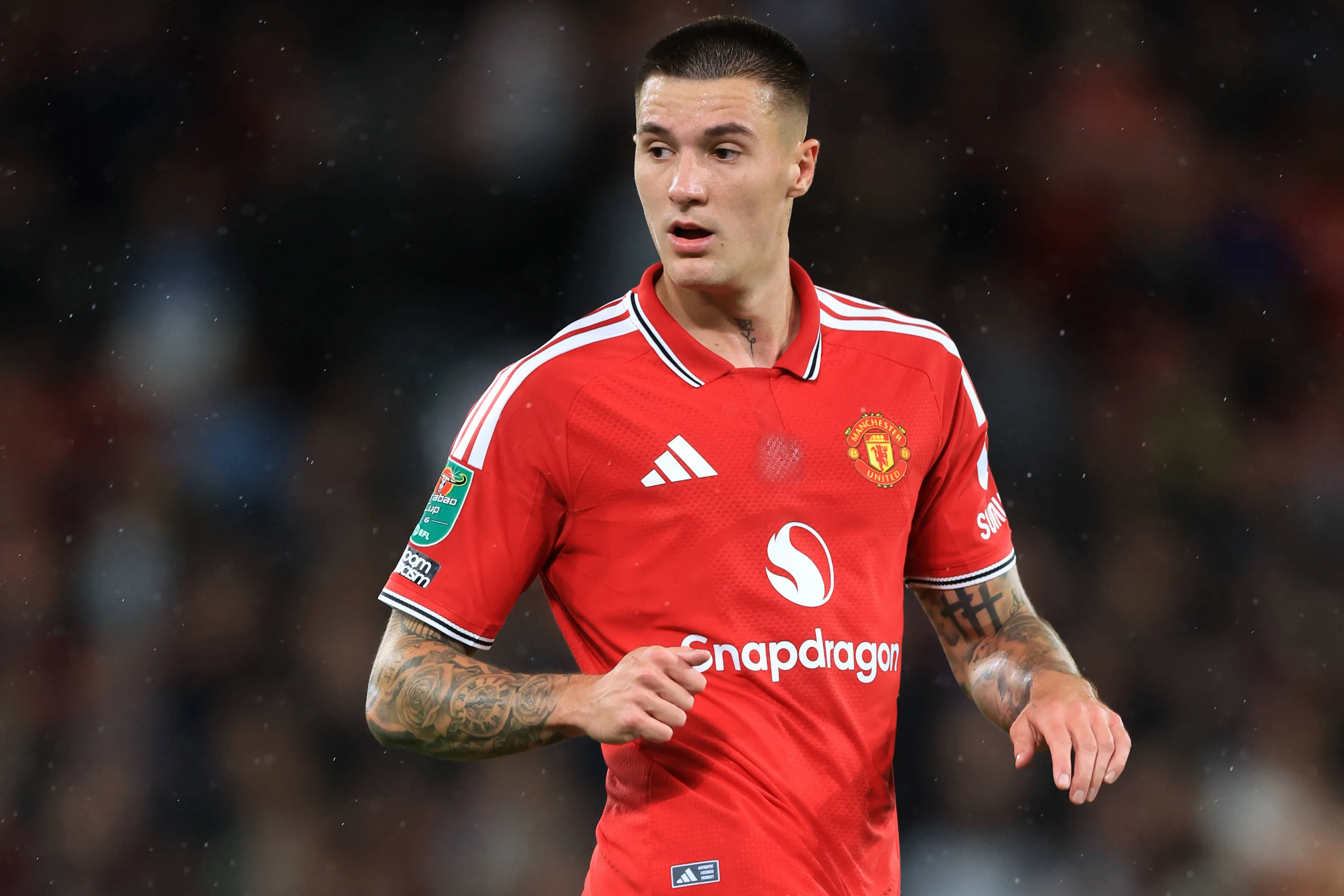 Sesko em ação pelo Manchester United 