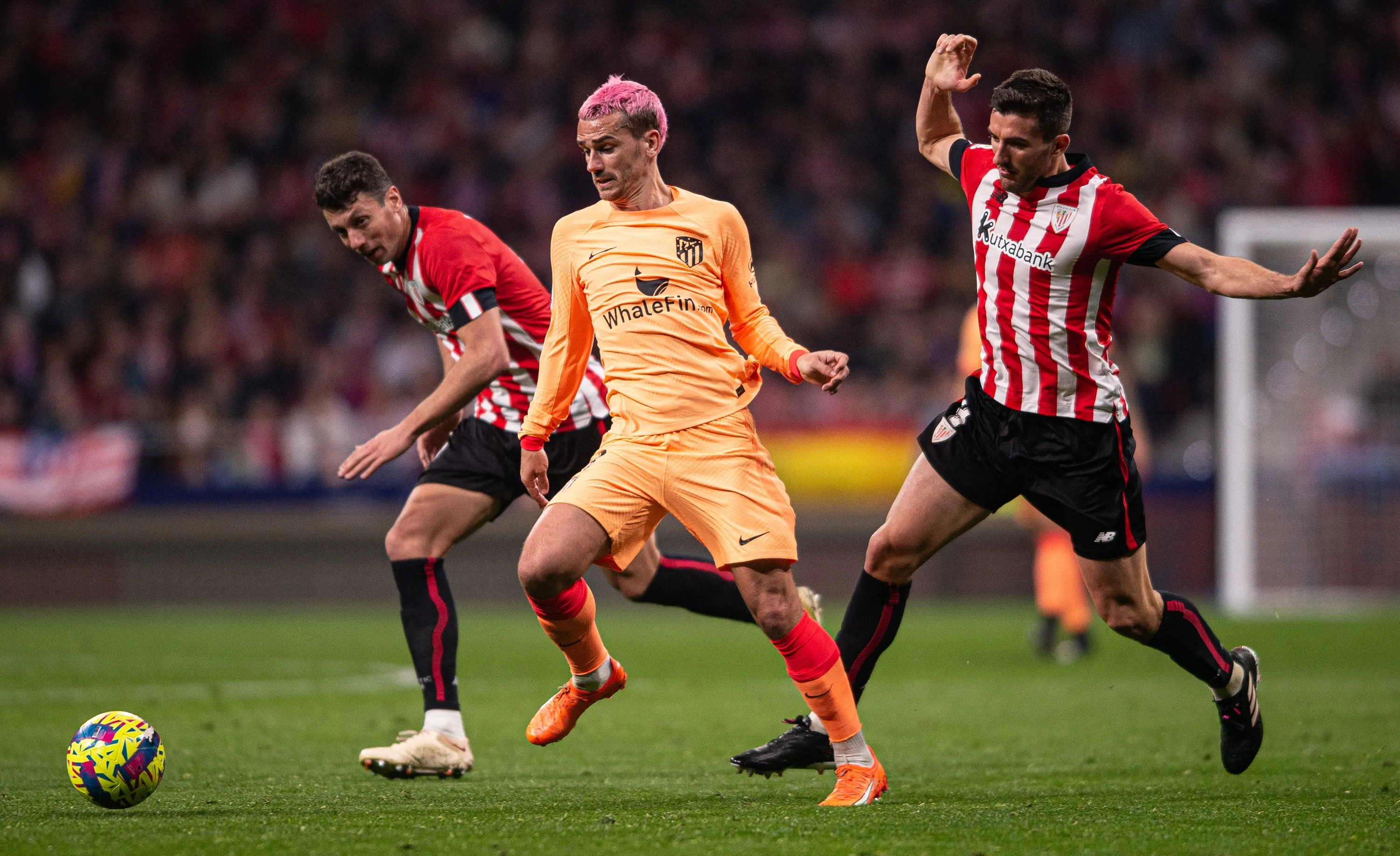 Atl&eacute;tico de Madrid quer se colocar na briga pelo t&iacute;tulo de La Liga, mas vai precisar estragar a festa do Athletic Bilbao
