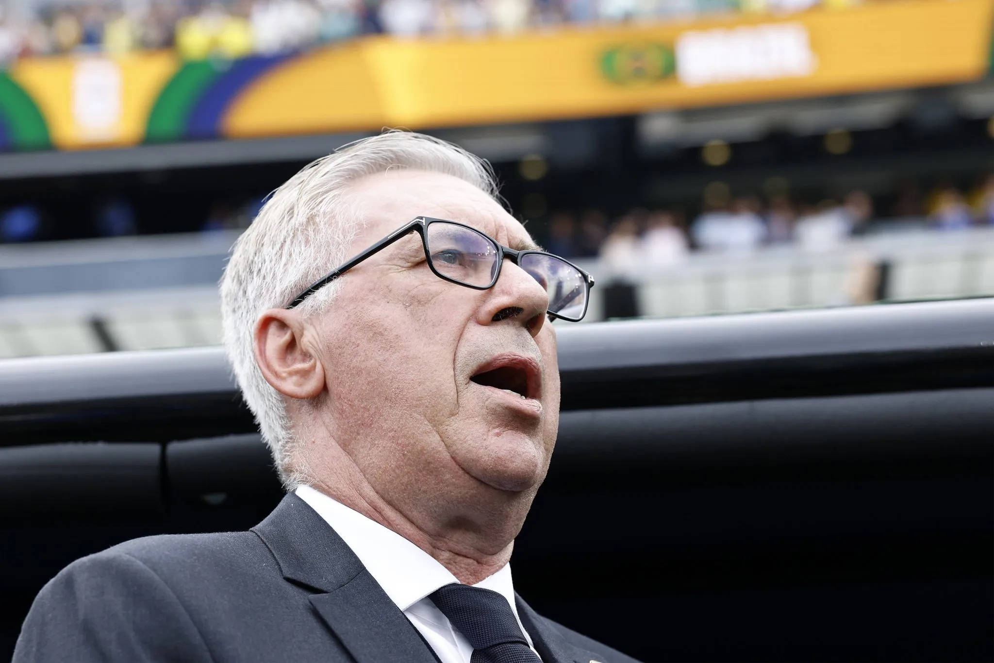 Carlo Ancelotti em Brasil x Noruega na Copa do Mundo