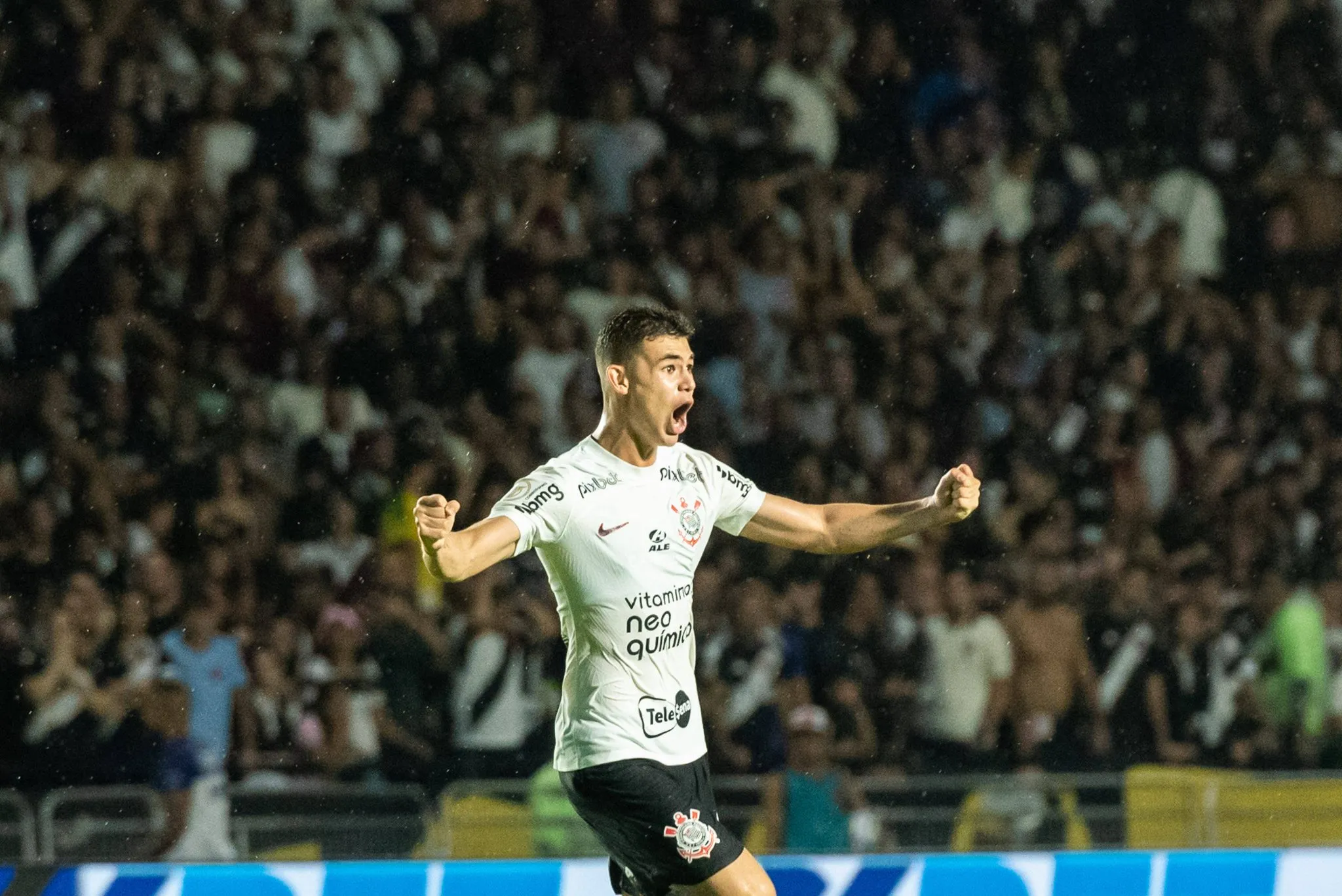 Gabriel Moscardo pelo Corinthians, em novembro de 2023 (Foto: Imago/Fotoarena)