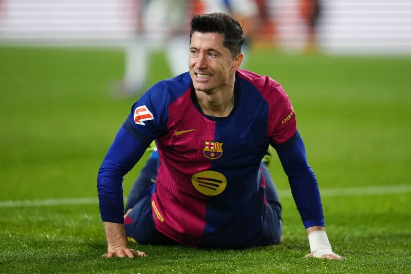 Robert Lewandowski, do Barcelona Foto: (IconSport)