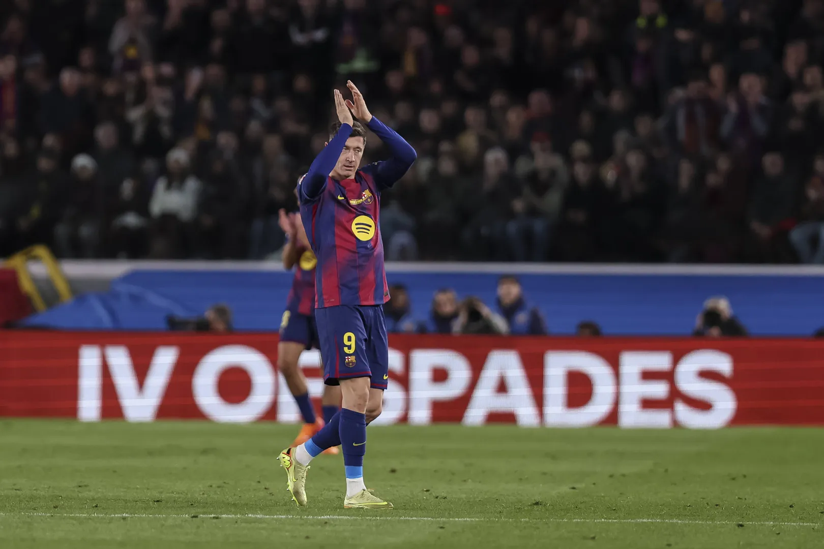 Lewandowski vem sendo fundamental nas &uacute;ltimas vit&oacute;rias do Barcelona.