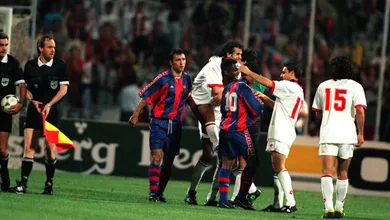 O dia que a m&aacute;quina do Milan colocou um fim no Dream Team do Barcelona de Cruyff e Rom&aacute;rio
