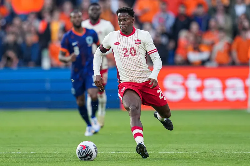 Jonathan David em a&ccedil;&atilde;o pela sele&ccedil;&atilde;o canadense