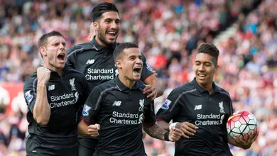 Coutinho chamou a responsa e acertou um chuta&ccedil;o para definir a vit&oacute;ria do Liverpool no fim