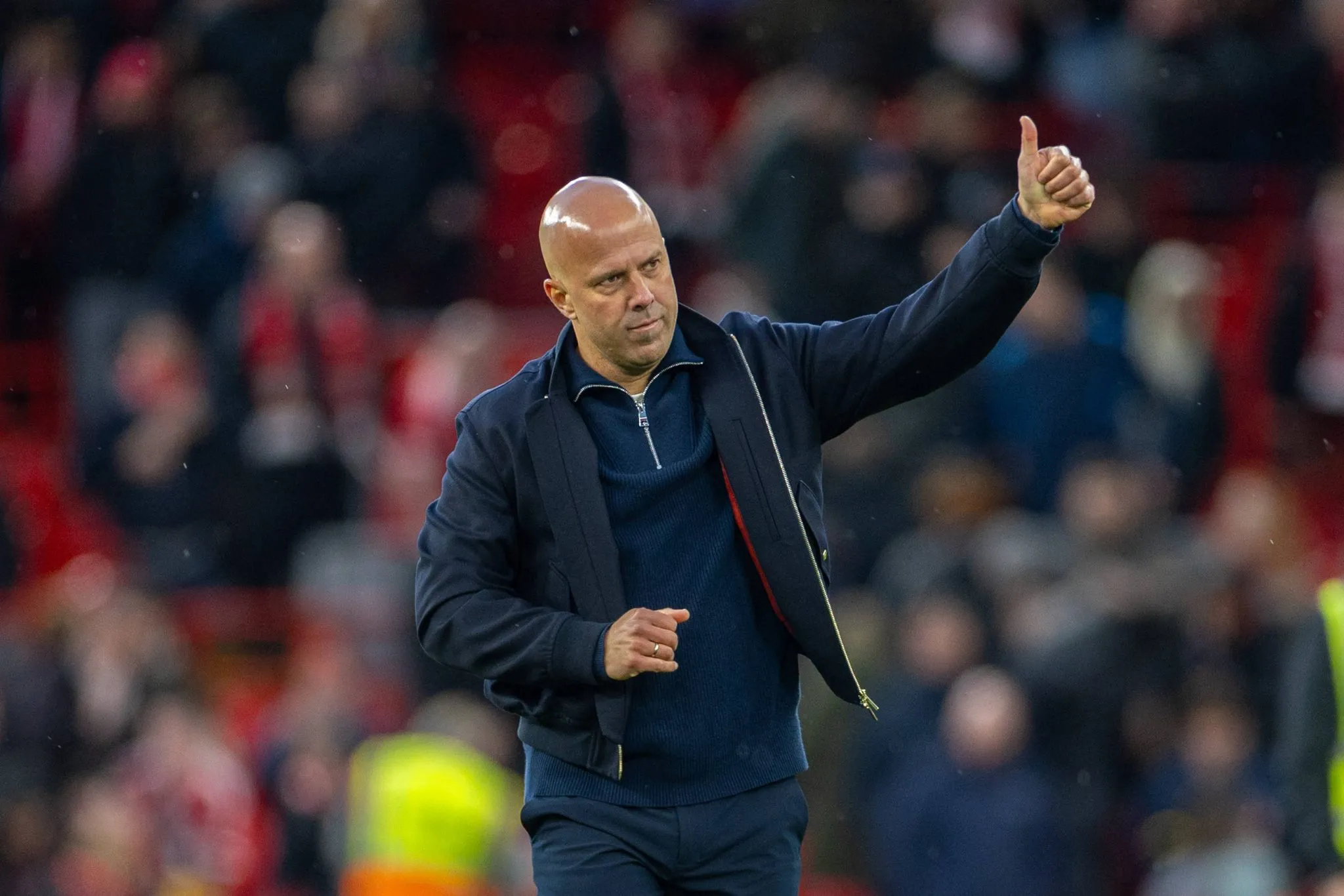 Arne Slot ap&oacute;s jogo do Liverpool