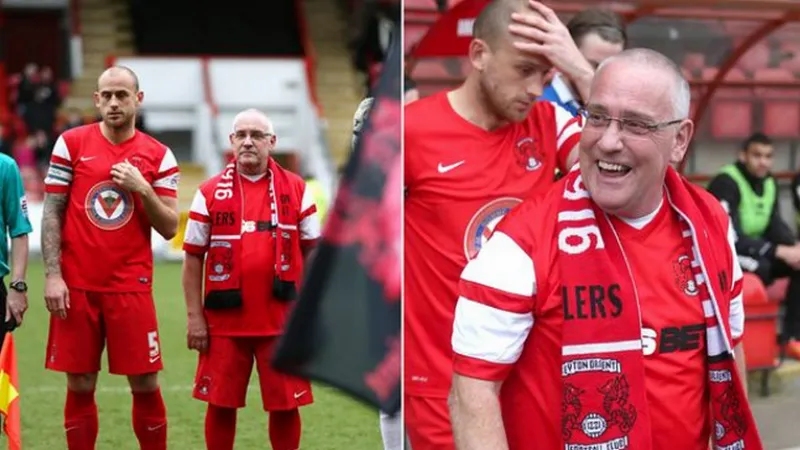 Esse torcedor do Leyton Orient n&atilde;o est&aacute; um pouquinho velho para ser mascote?