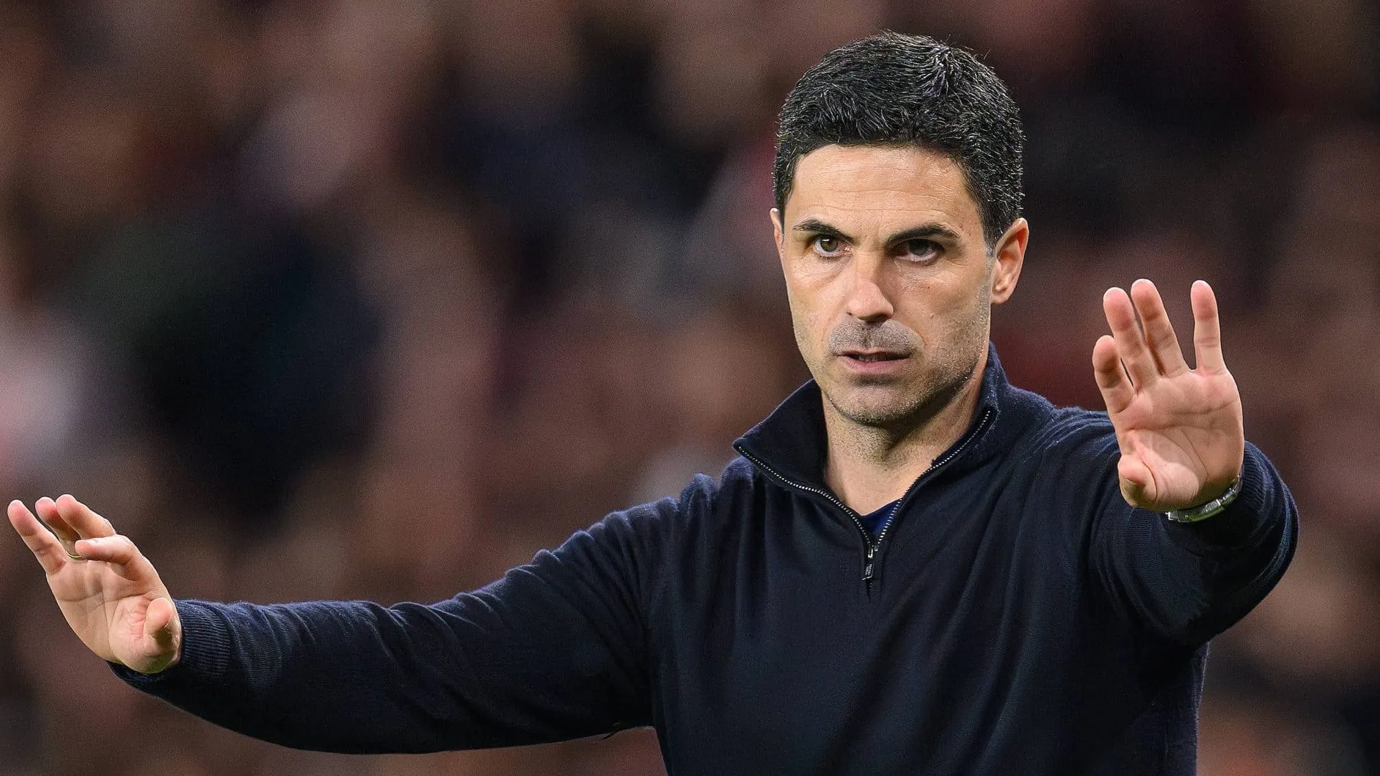 Mikel Arteta, t&eacute;cnico do Arsenal