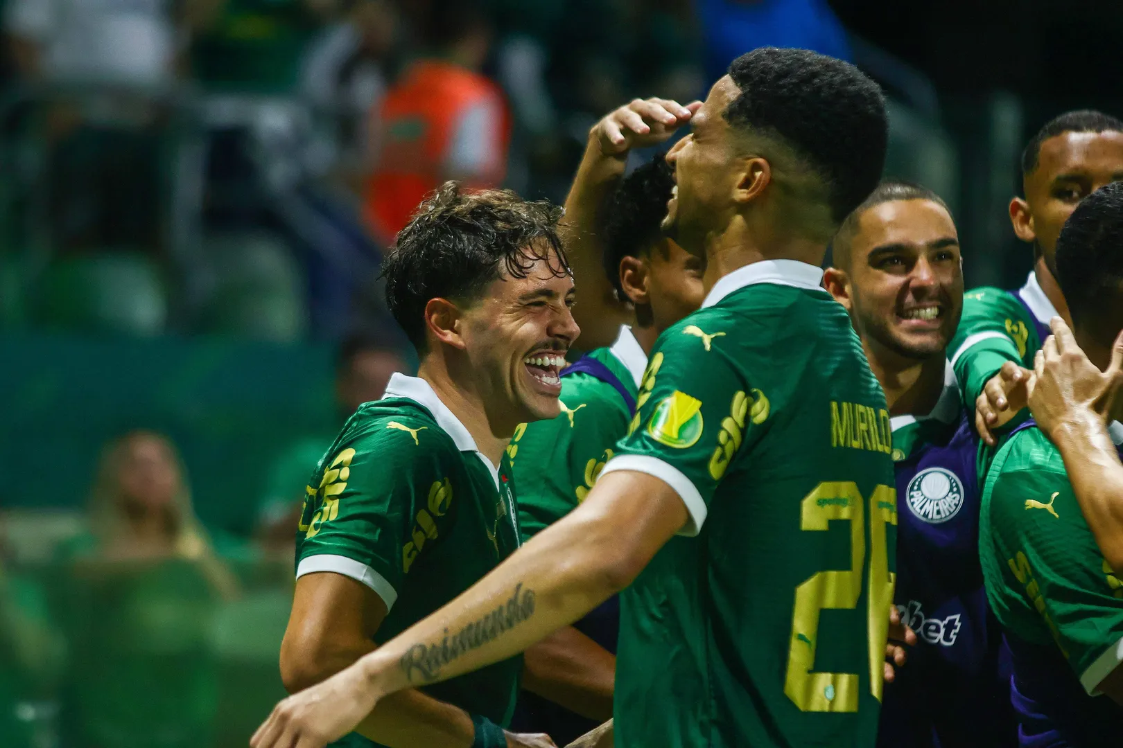 Maur&iacute;cio, autor de dois gols do Palmeiras em vit&oacute;ria sobre a Portuguesa no Paulista