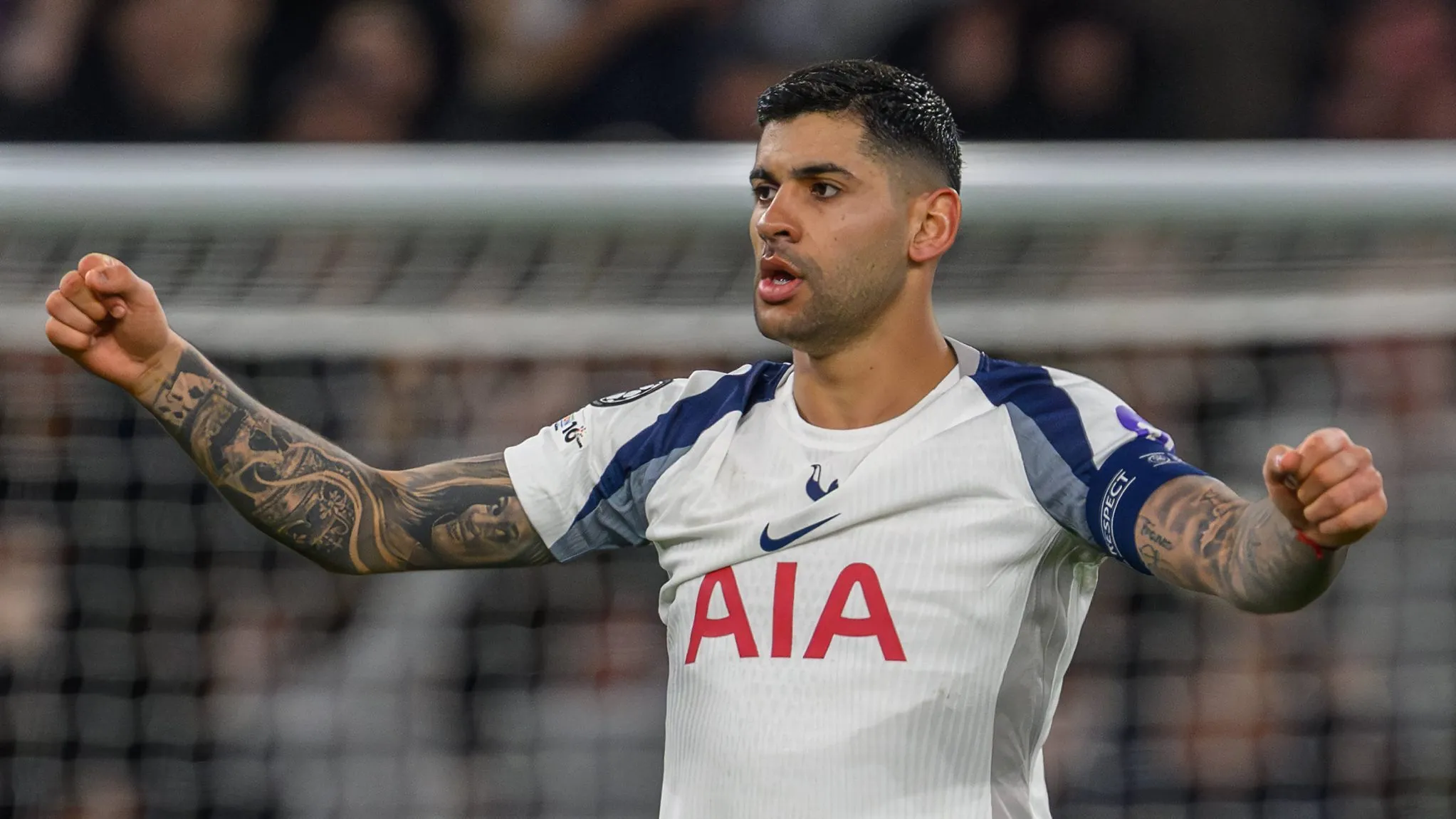 Romero em jogo do Tottenham
