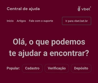 Central de Ajuda da Vbet