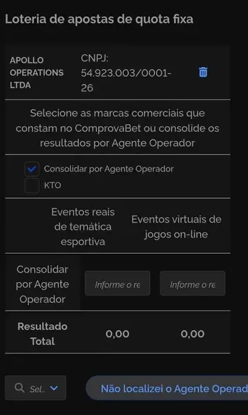 Ferramenta de c&aacute;lcuo e apura&ccedil;&atilde;o das apostas, que fica dispon&iacute;vel no site ou app da Receita Federal