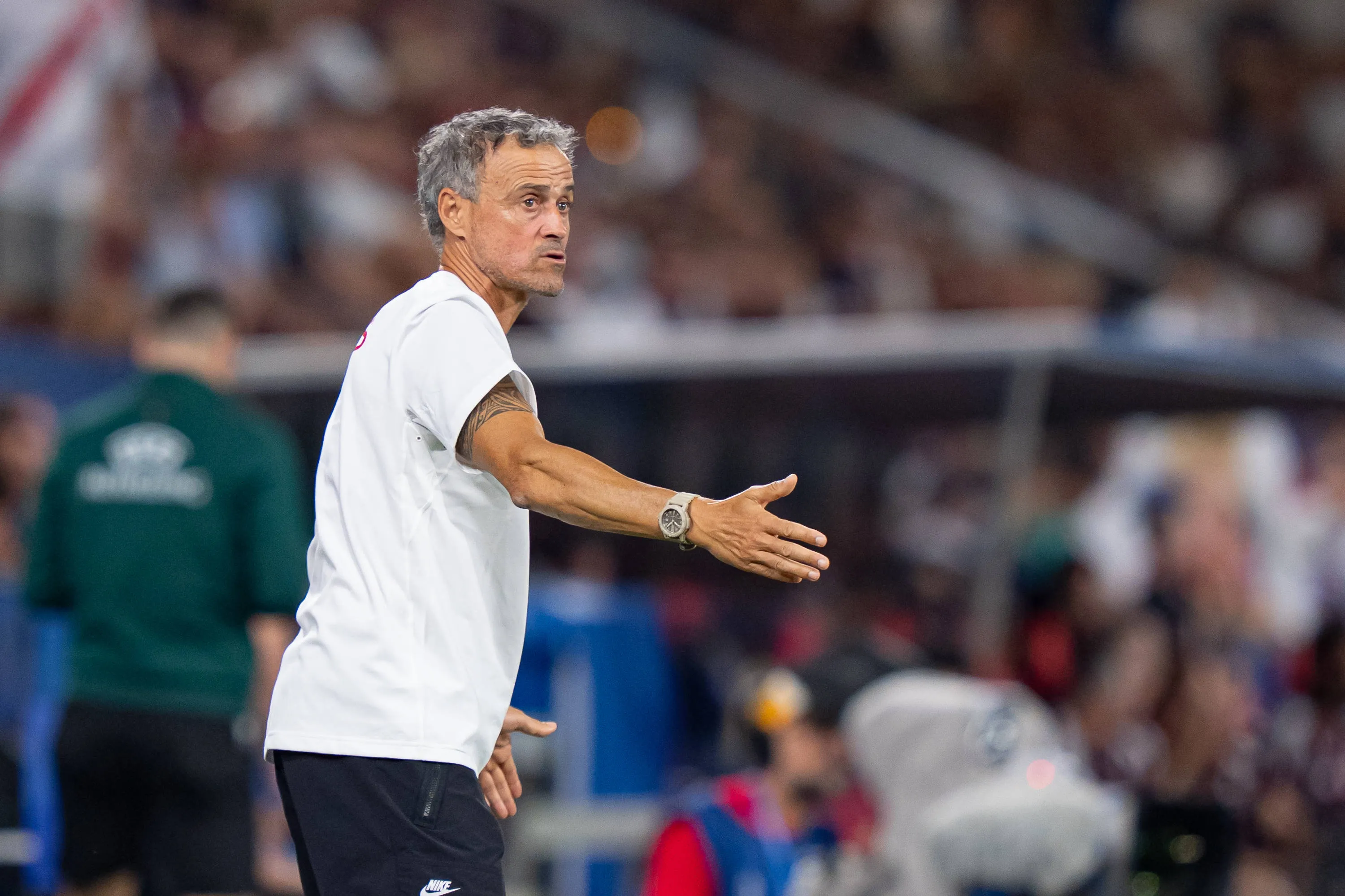 Luis Enrique, t&eacute;cnico do PSG