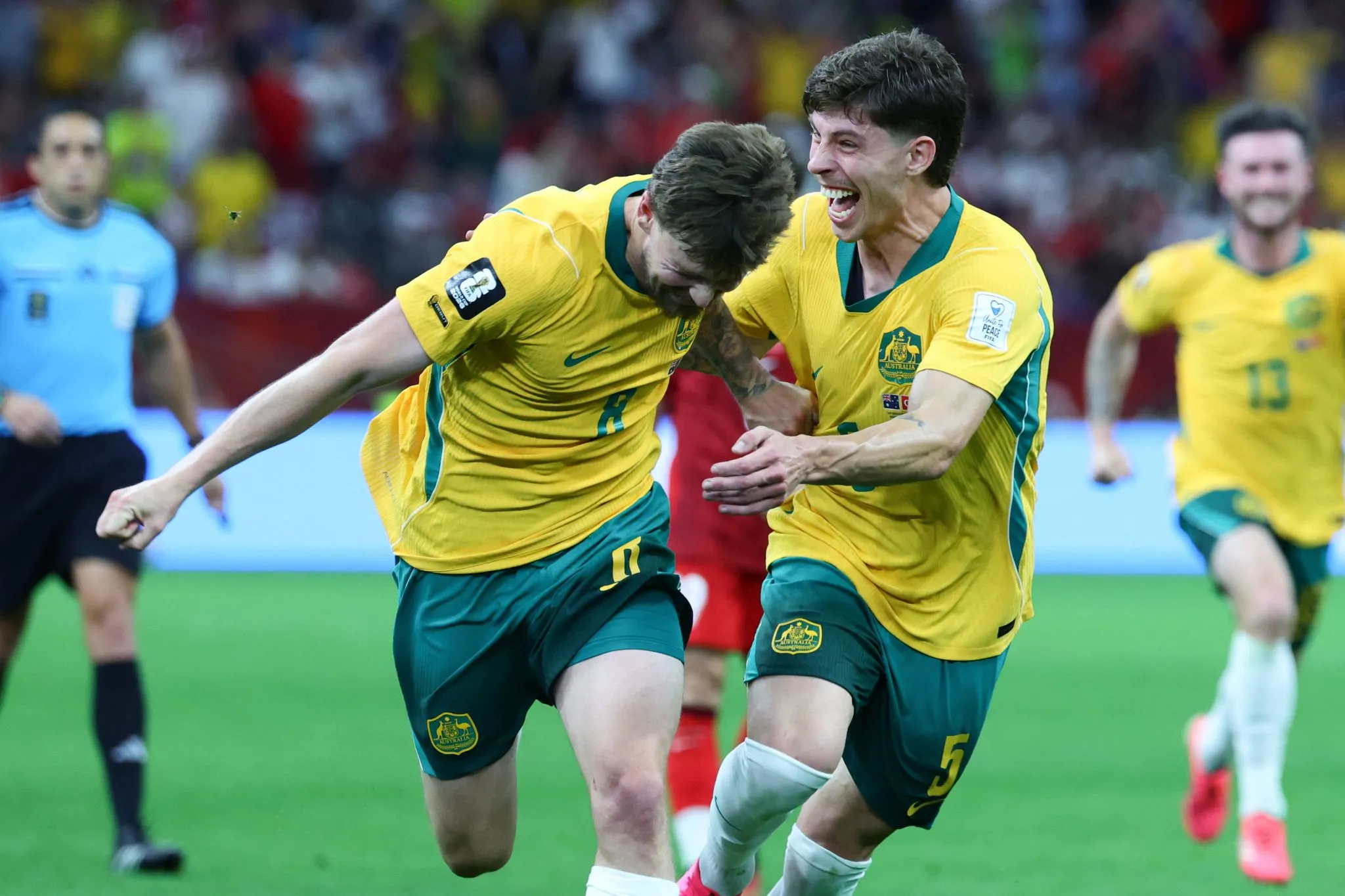 Connor Metcalfe comemora gol da Austr&aacute;lia (Foto: IMAGO / Uk Sports Pics Ltd)