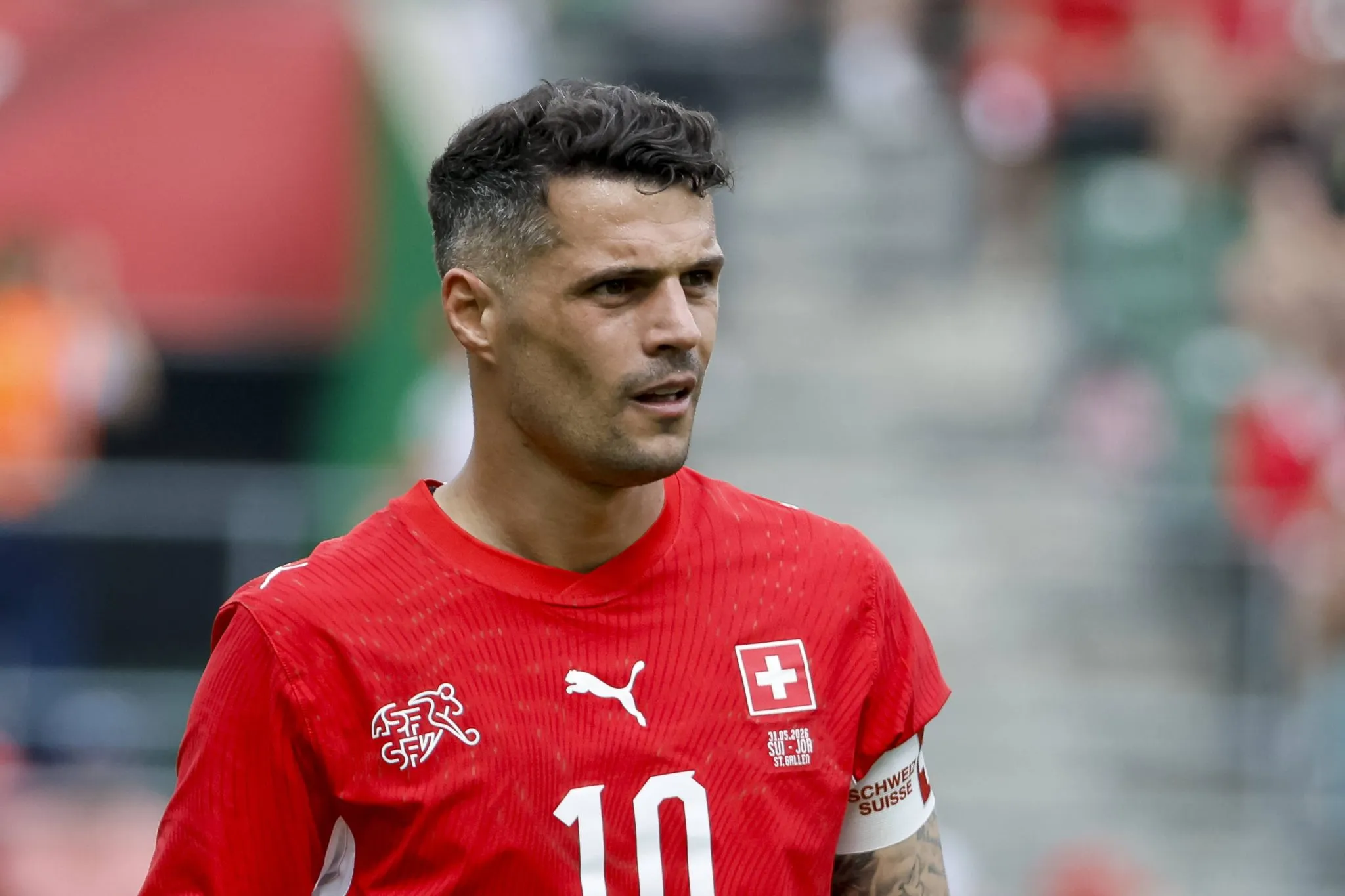 Xhaka lidera Su&iacute;&ccedil;a em sua poss&iacute;vel &uacute;ltima Copa do Mundo