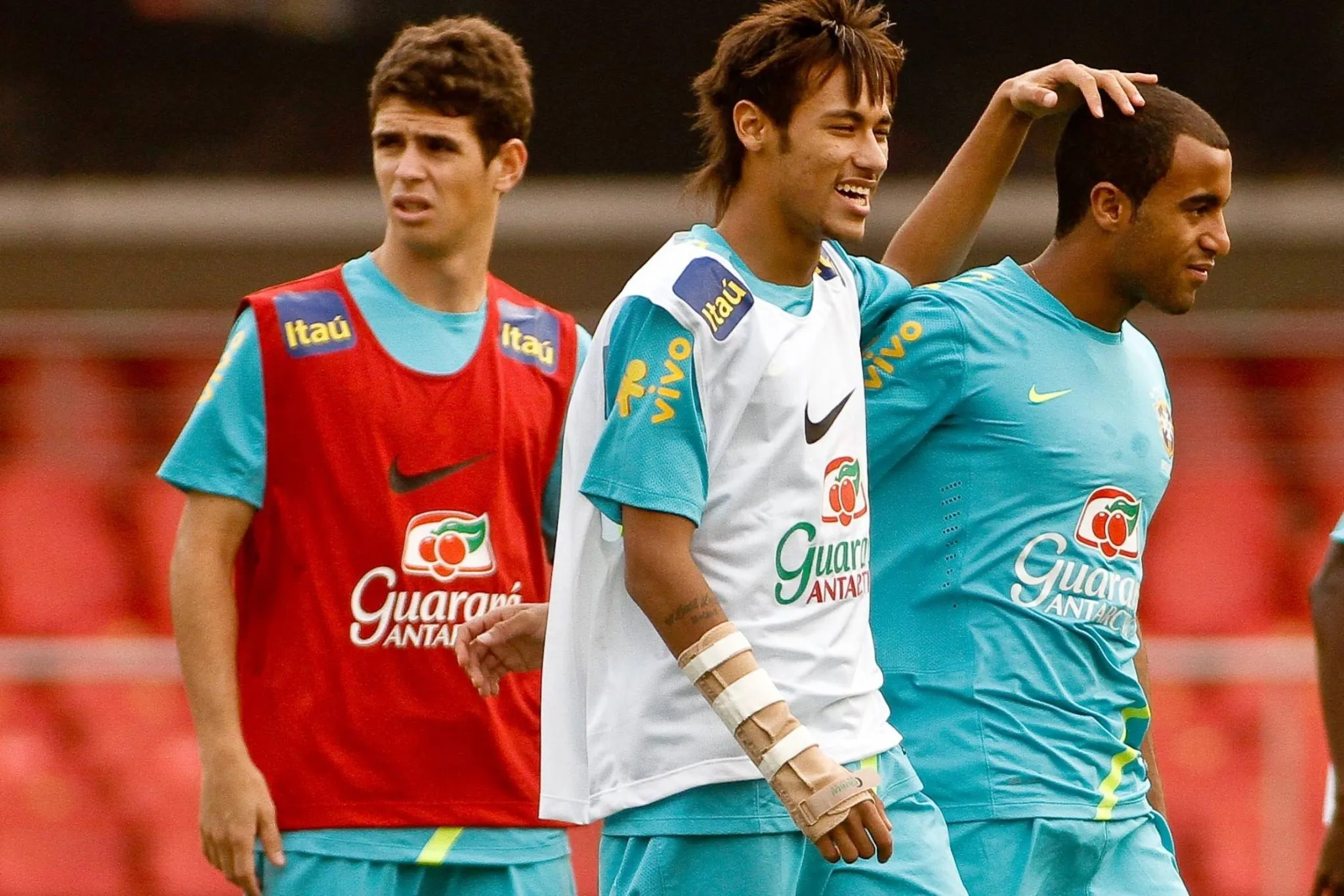 Neymar, Oscar e Lucas nas Olimp&iacute;adas de 2012