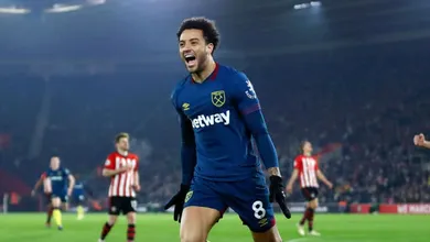 Felipe Anderson brilhou em hor&aacute;rio nobre, comandando a virada do West Ham com dois belos gols