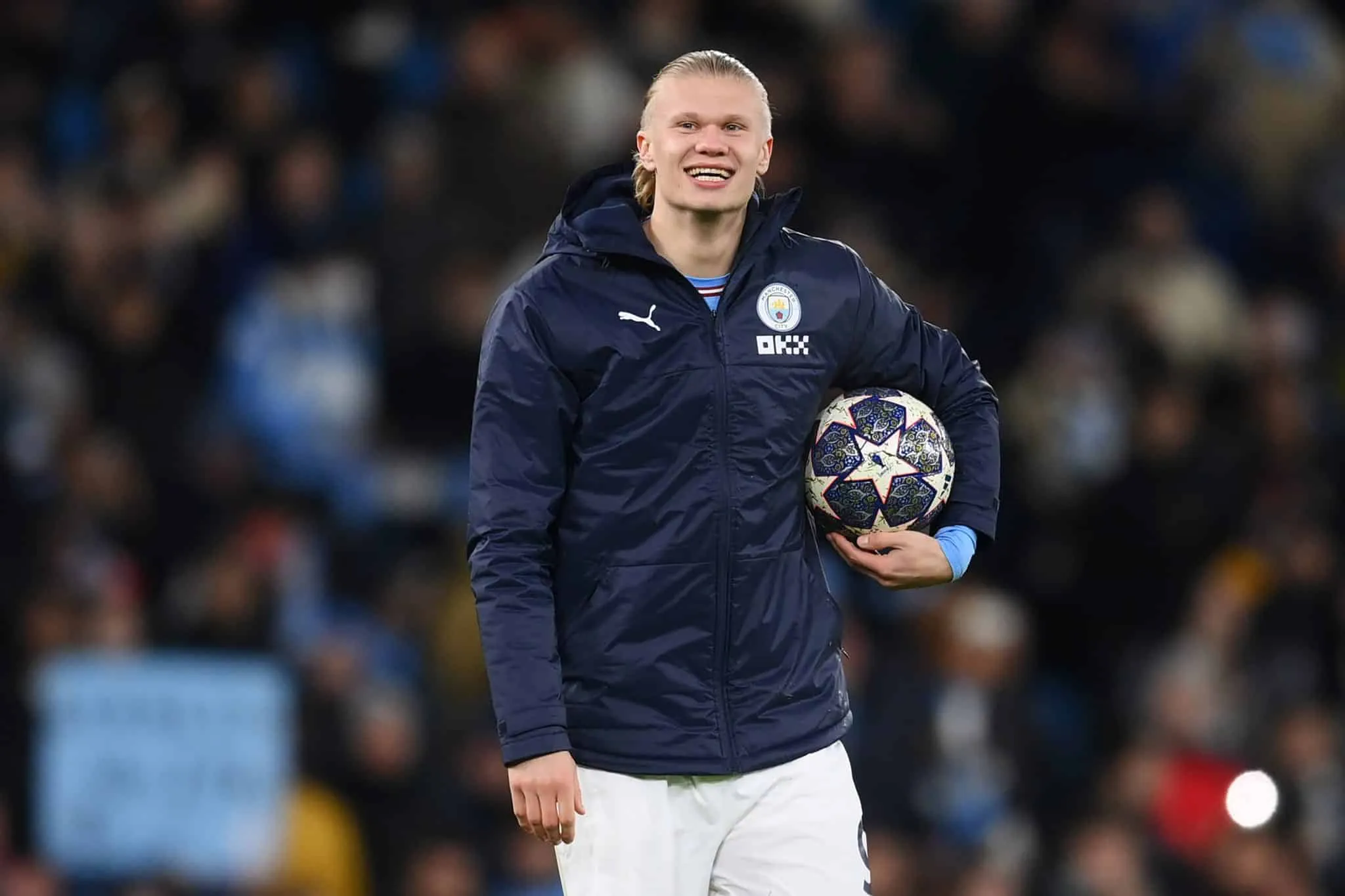 A bola s&oacute; queria Haaland, incomparavelmente letal numa noite de recorde da Champions e tamb&eacute;m participa&ccedil;&atilde;o al&eacute;m dos gols