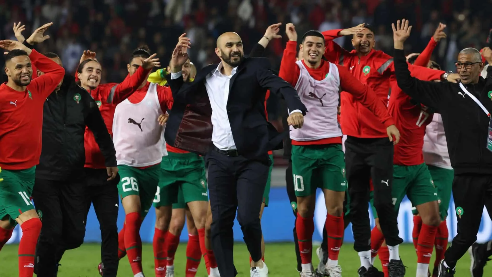 Walid Regragui: &ldquo;Estou muito feliz por esta vit&oacute;ria que oferecemos ao p&uacute;blico marroquino&rdquo;