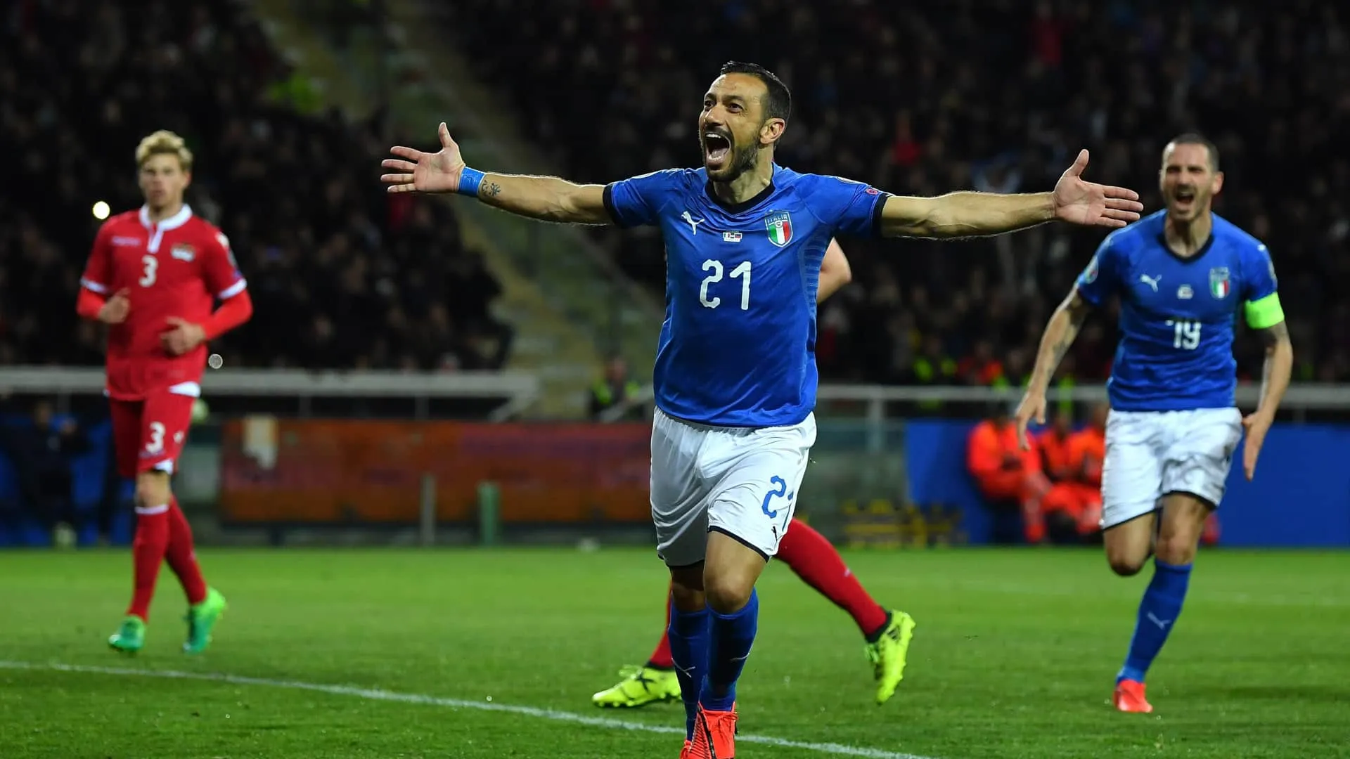 Quagliarella leva boa fase na Samp para It&aacute;lia e vira goleador mais velho da hist&oacute;ria da Azzurra
