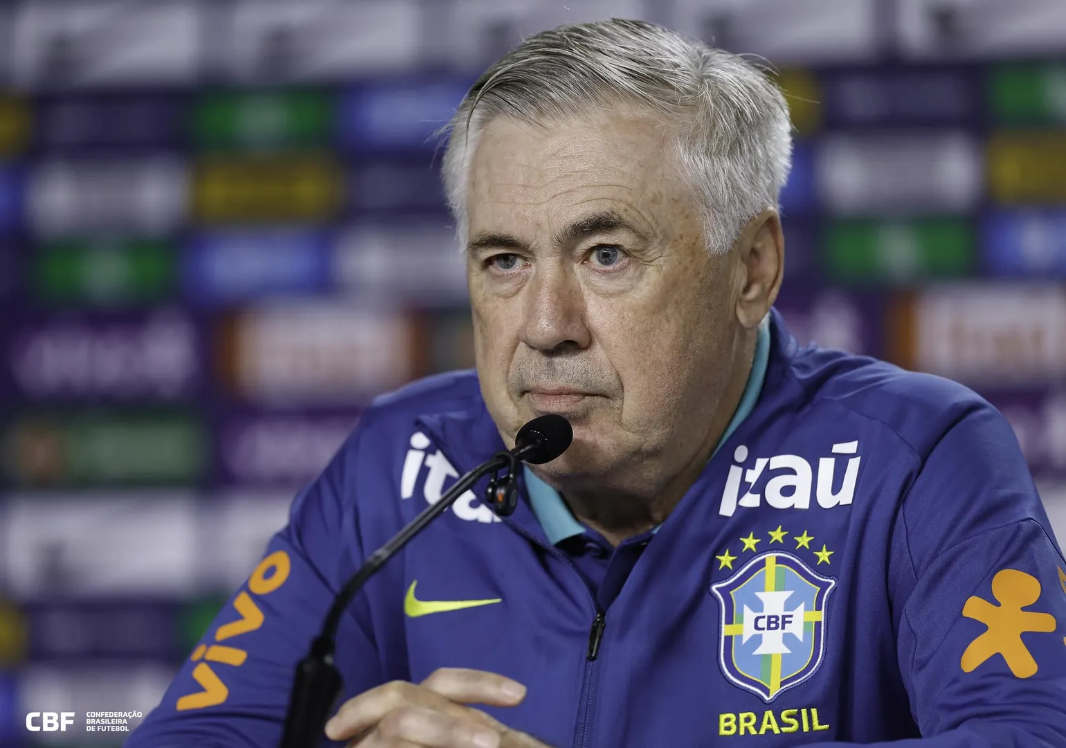 Carlo Ancelotti, t&eacute;cnico da sele&ccedil;&atilde;o brasileira (Foto: Rafael Ribeiro/CBF)