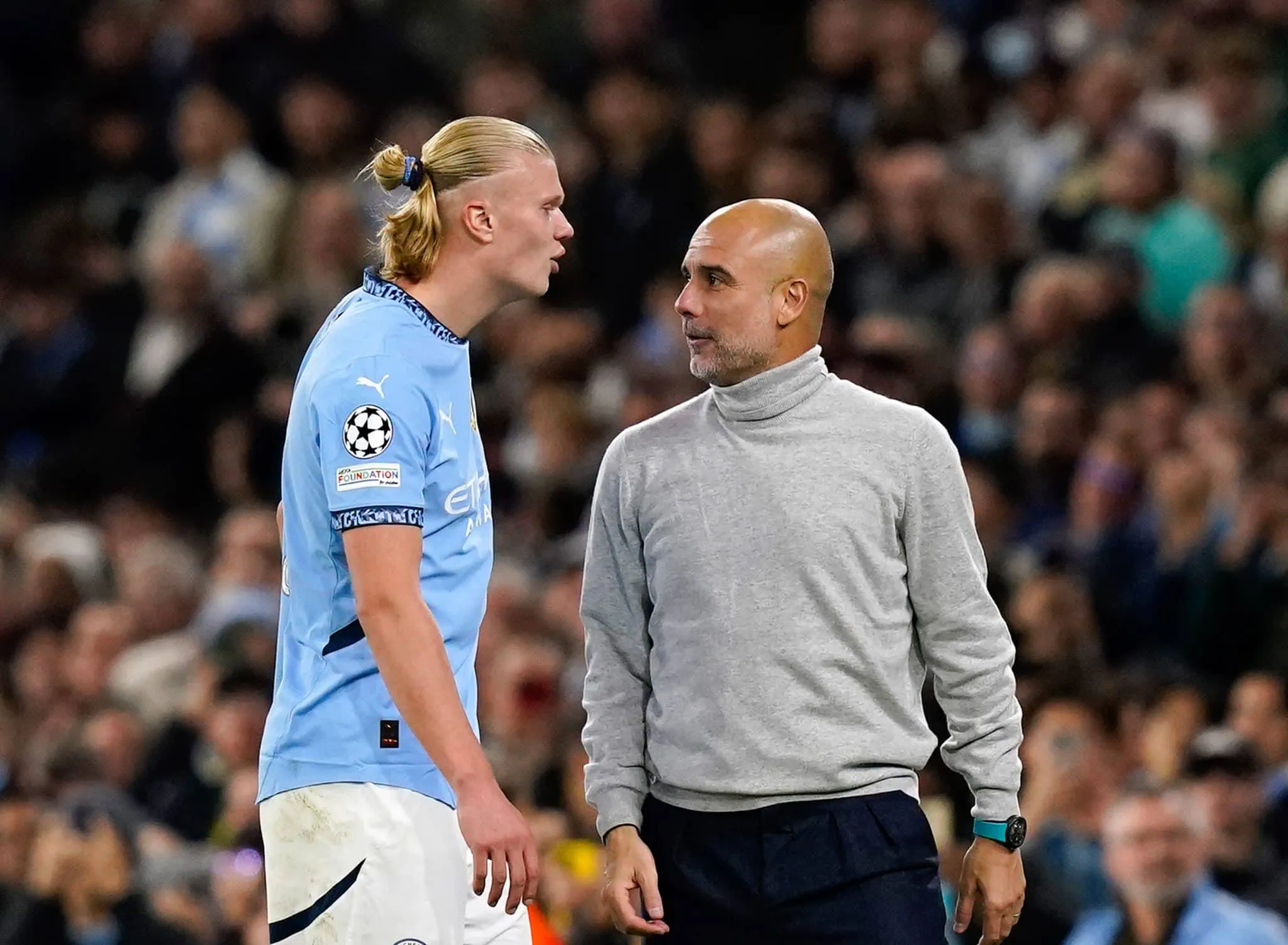 Gol acrob&aacute;tico de Haaland faz Guardiola relembrar outro epis&oacute;dio no Manchester City