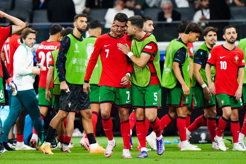 Cristiano Ronaldo chora ap&oacute;s perder p&ecirc;nalti na Eurocopa 2024