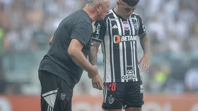 P&eacute;s no ch&atilde;o &eacute; s&oacute; um discurso no Atl&eacute;tico-MG, que n&atilde;o chega aos jogadores nem atrav&eacute;s de Felip&atilde;o