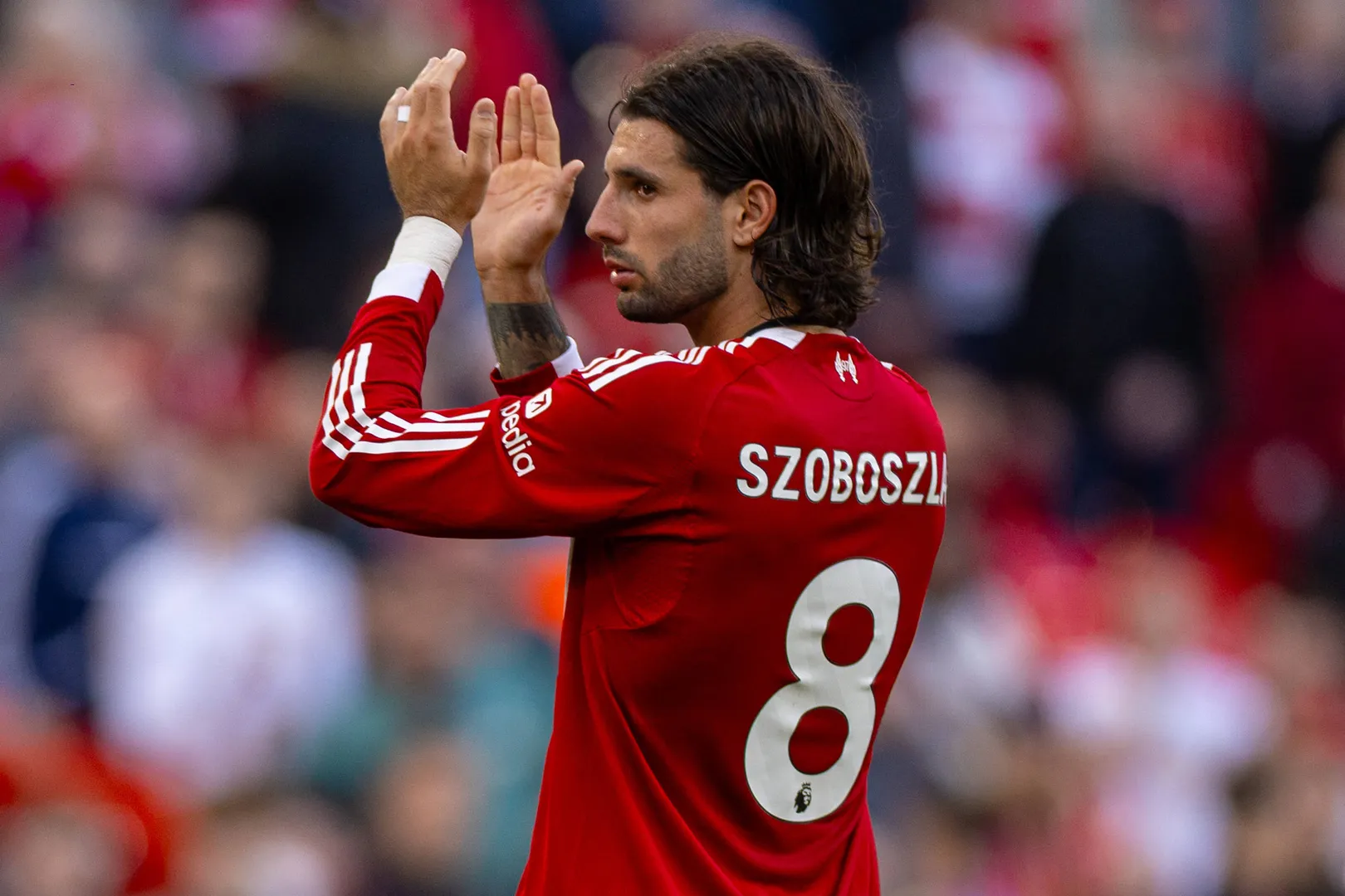 Szoboszlai ap&oacute;s Liverpool x Arsenal na Premier League