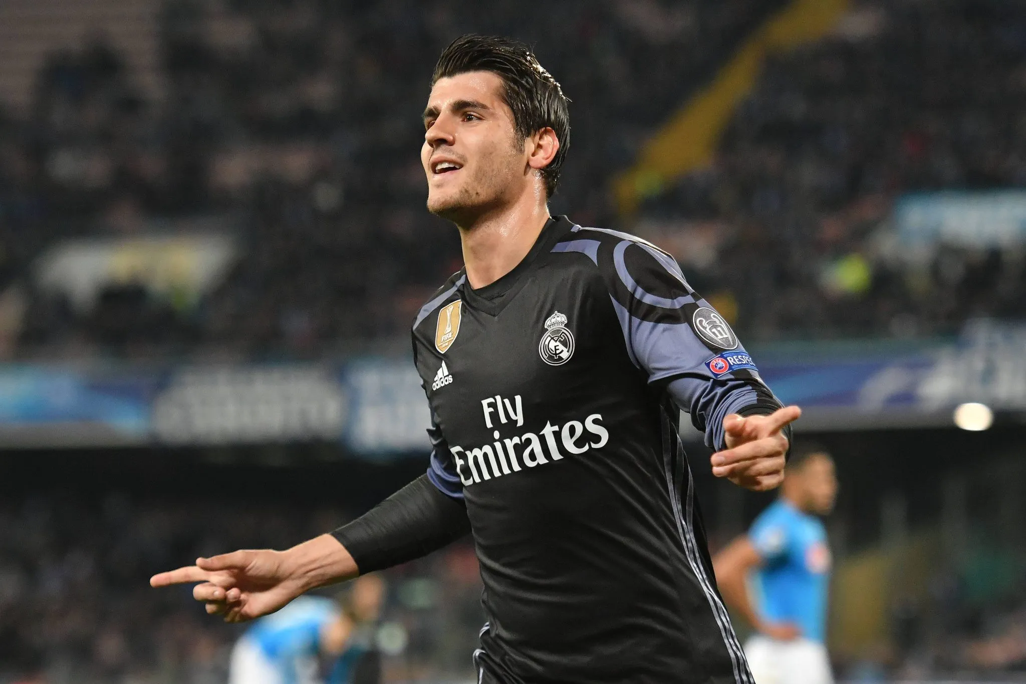 &Aacute;lvaro Morata foi o 12&ordm; jogador do Real Madrid em 2016/17 (Foto: Imago)