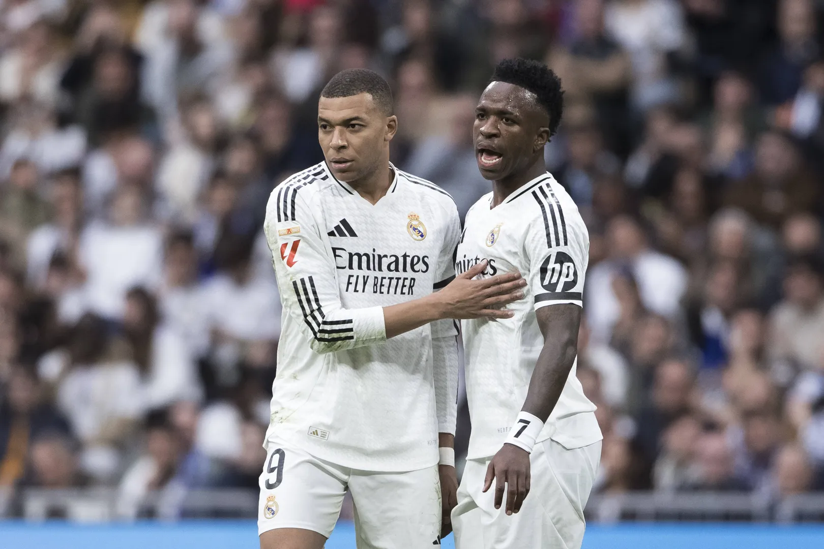 Kylian Mbapp&eacute; e Vinicius Jr., do Real Madrid Foto: (Imago)