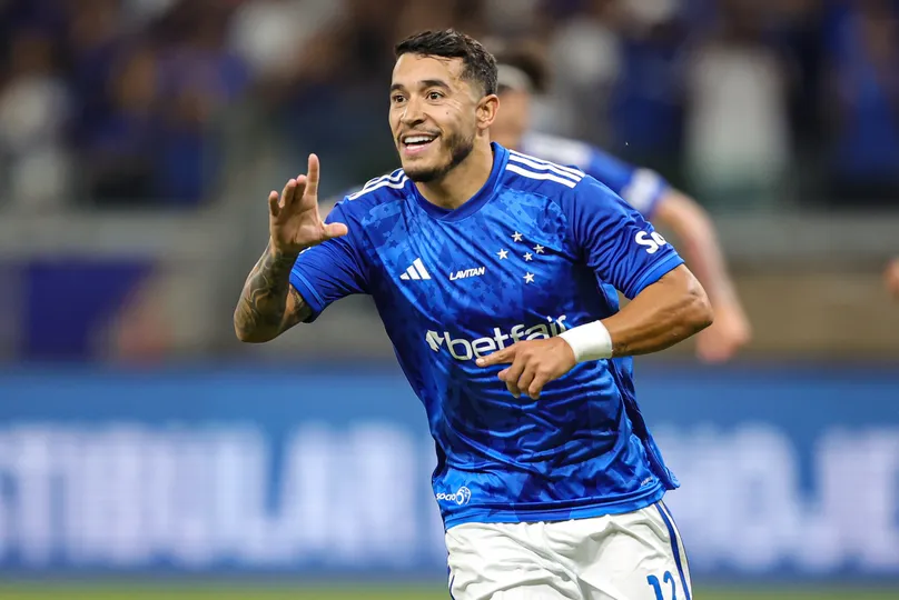 William comemora gol marcado em vit&oacute;ria do Cruzeiro sobre o Juventude no Brasileir&atilde;o