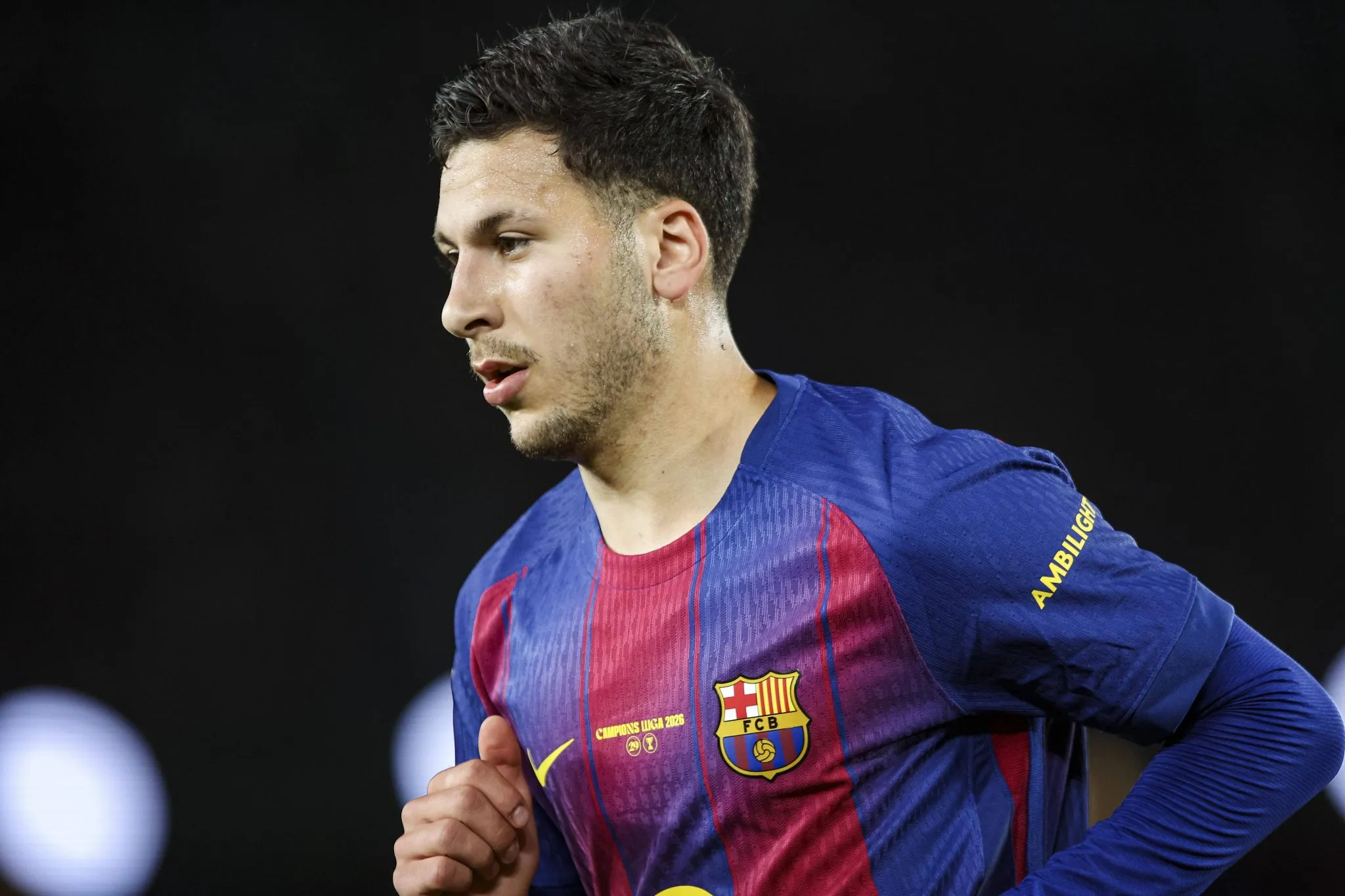 Roony Bardghji em jogo do Barcelona