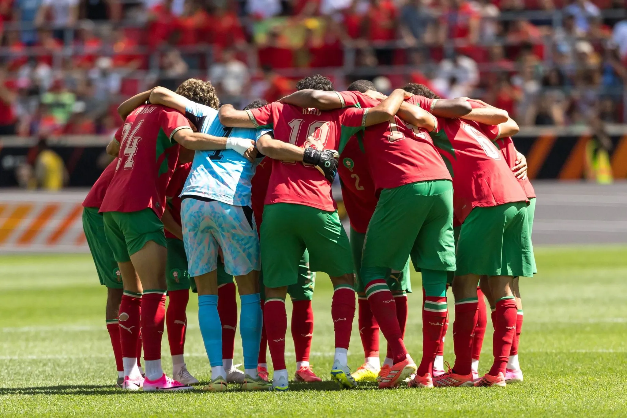 Sele&ccedil;&atilde;o de Marrocos durante amistoso preparat&oacute;rio para a Copa do Mundo (Foto: IMAGO / Brazil Photo Press)