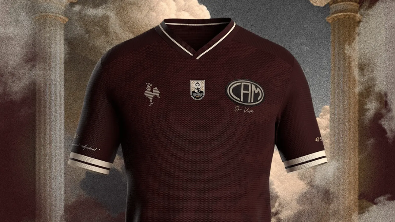 Em homenagem ao &lsquo;mart&iacute;rio e a salva&ccedil;&atilde;o&rsquo; de S&atilde;o Victor, Atl&eacute;tico-MG revela o novo Manto da Massa