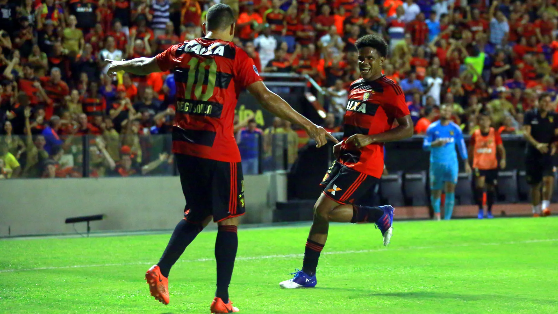 Diego Souza e Rithely, ddo Sport (Foto: Williams Aguiar/Sport Club do Recife)