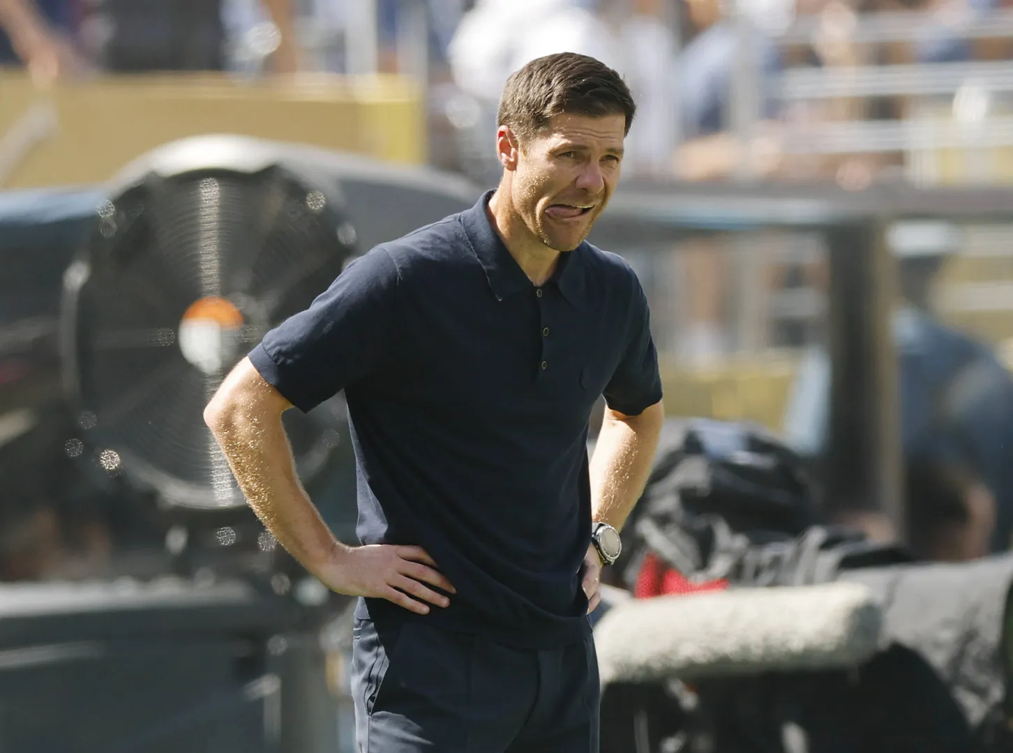 Xabi Alonso em jogo do Real Madrid