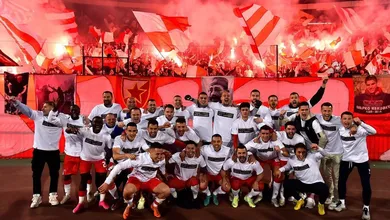 O Estrela Vermelha reafirma a hegemonia, fatura o hexa do Campeonato S&eacute;rvio e iguala marca hist&oacute;rica