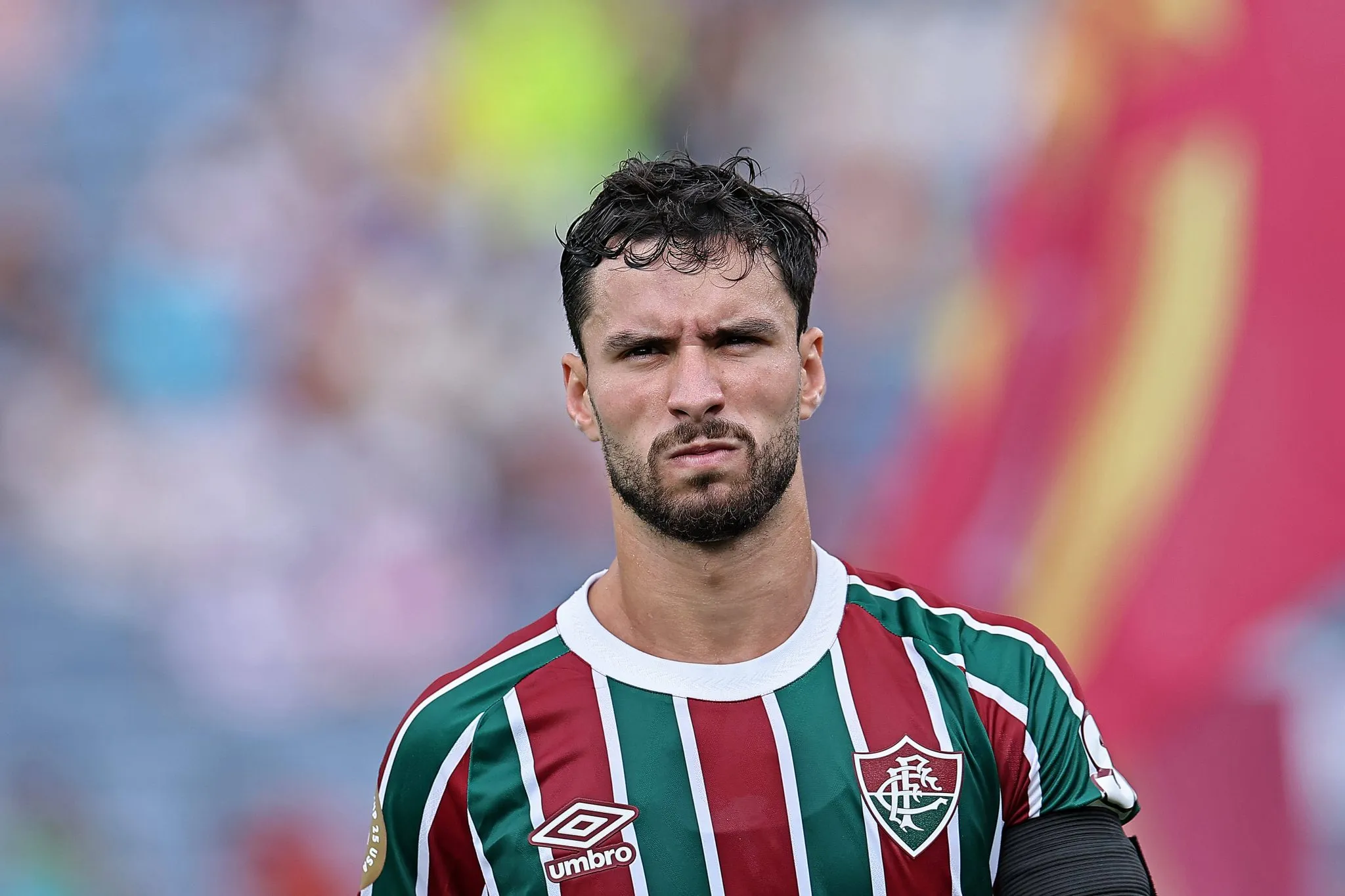Matheus Martinelli antes de jogo do Fluminense