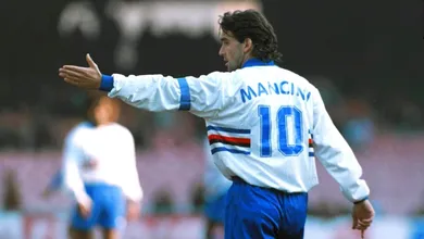 Nos 50 anos de Roberto Mancini, ignore o t&eacute;cnico contest&aacute;vel e relembre o atacante cerebral