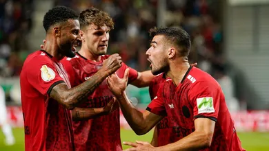 O Wehen Wiesbaden caiu com honras na Copa da Alemanha, ao fazer o Leipzig suar