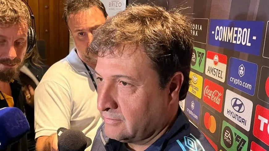 Empate n&atilde;o &eacute; ruim? O que pensa o presidente do Gr&ecirc;mio sobre decis&atilde;o contra Estudiantes