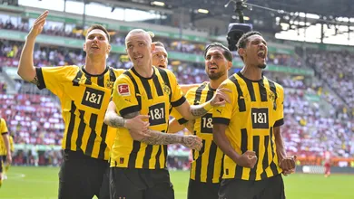 A estrela de Haller brilha e o Dortmund retoma a lideran&ccedil;a rumo &agrave; rodada final da Bundesliga