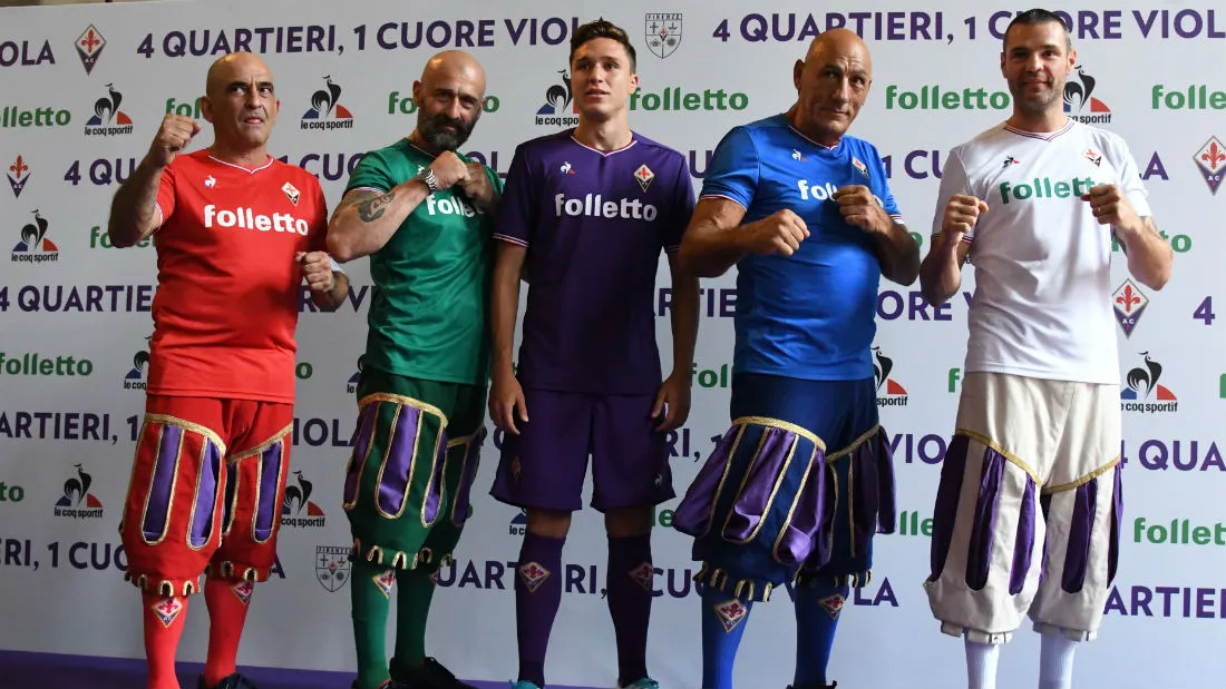 Fiorentina ter&aacute; quatro camisas reservas em nome de uma tradi&ccedil;&atilde;o da cidade: o Calcio Storico