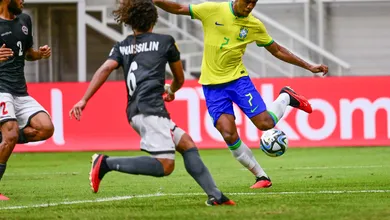 Brasil supera estreia ruim, bate recorde de finaliza&ccedil;&otilde;es e amassa a Nova Caled&ocirc;nia pelo Mundial Sub-17