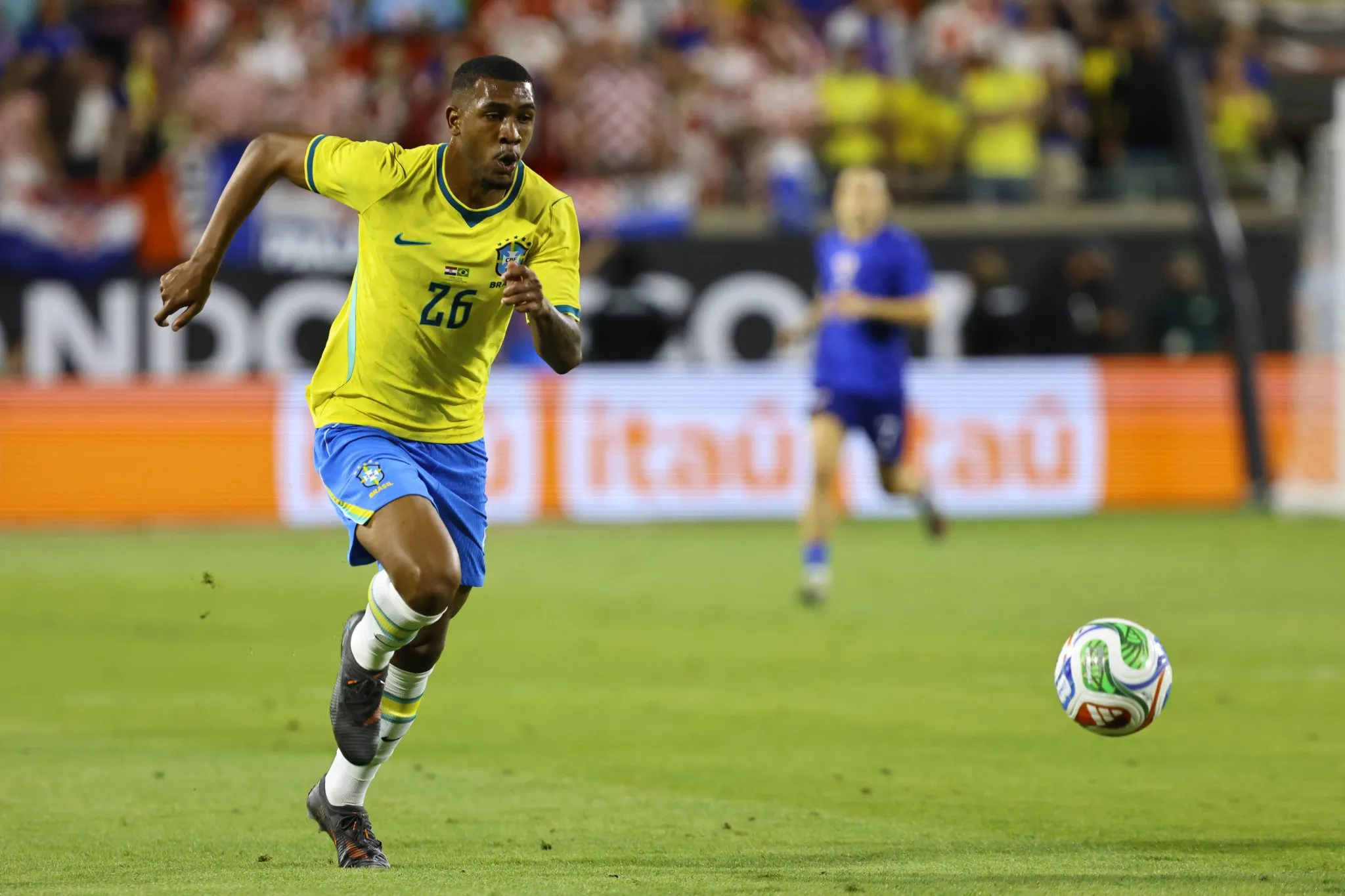 Rayan em amistoso entre Brasil e Cro&aacute;cia 