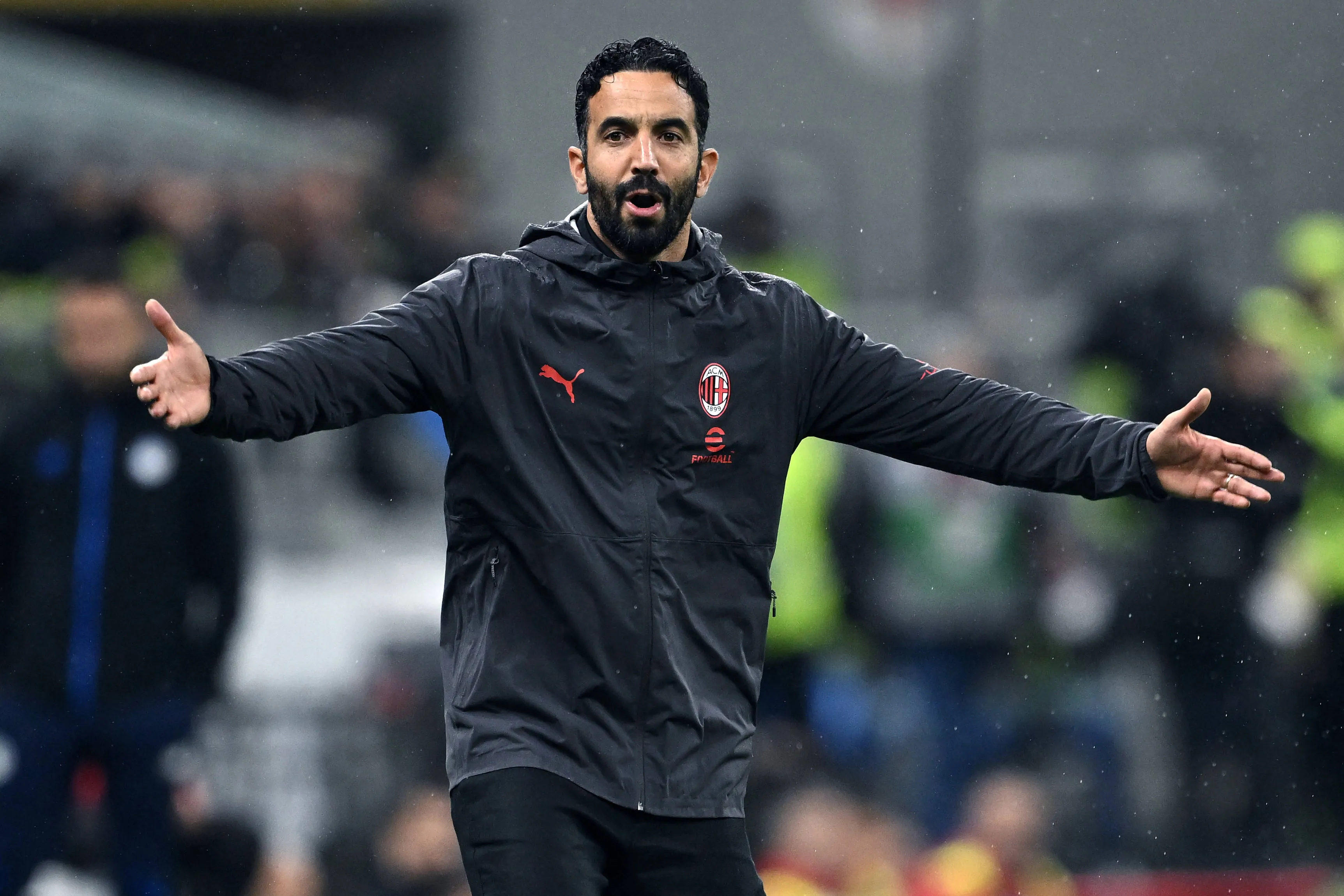Ruben Amorim durante jogo do Milan